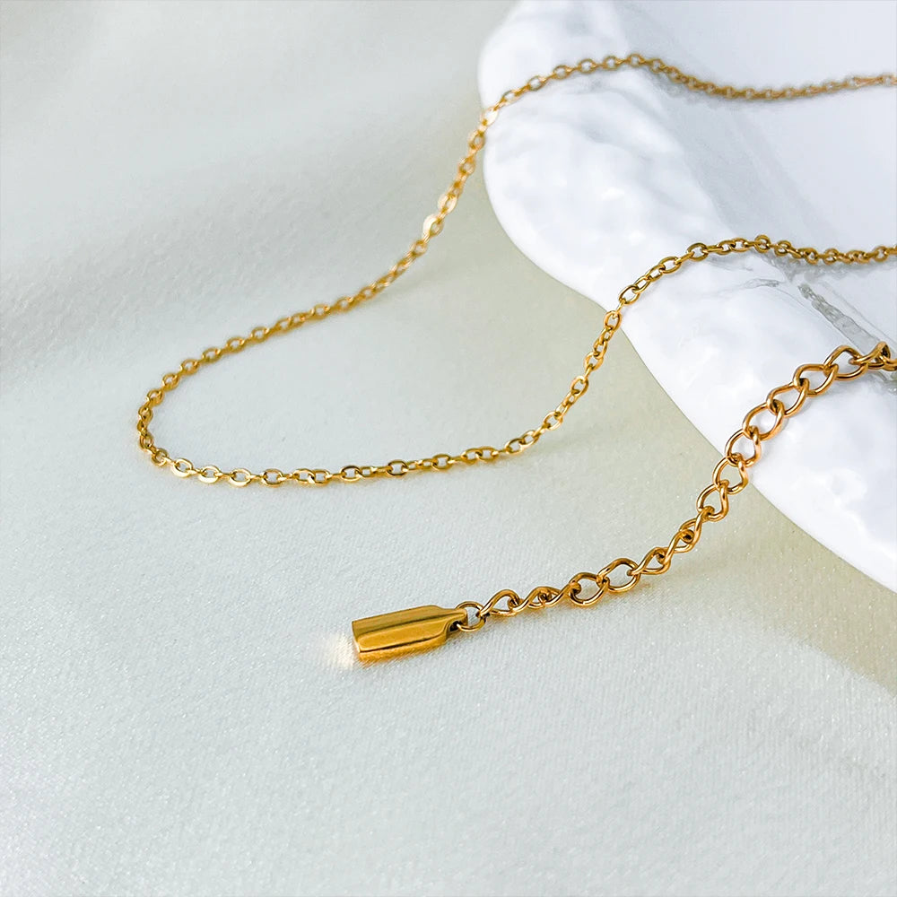 Minimalist Gold Stainless Steel Necklace