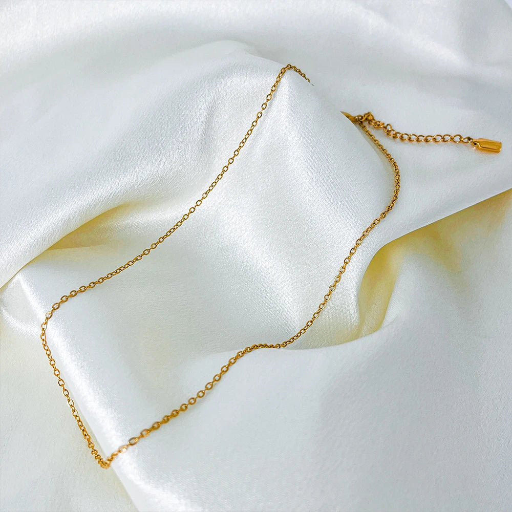Minimalist Gold Stainless Steel Necklace