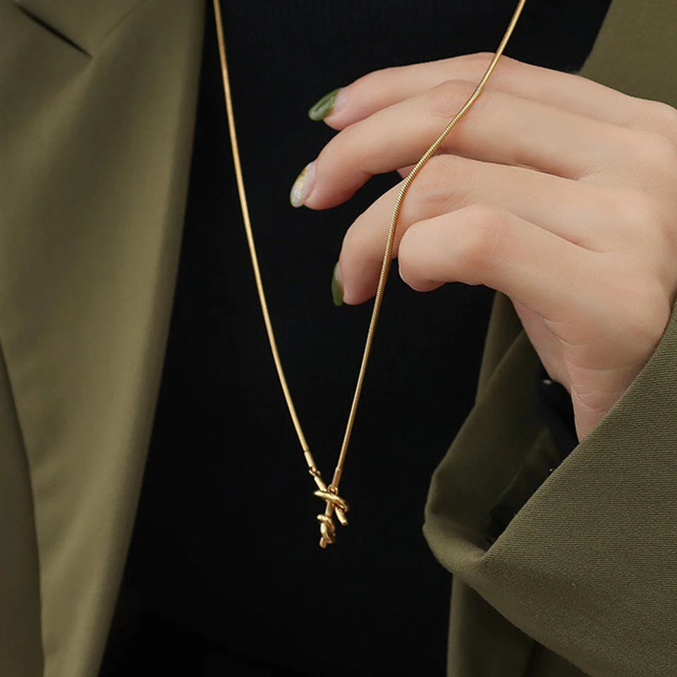 Y-Shaped Cross Necklace
