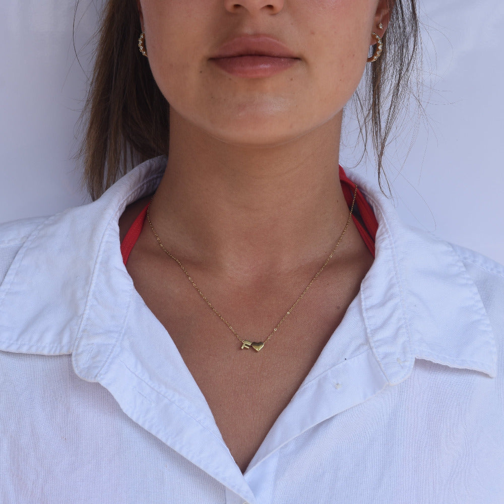 Heart Letter Necklace