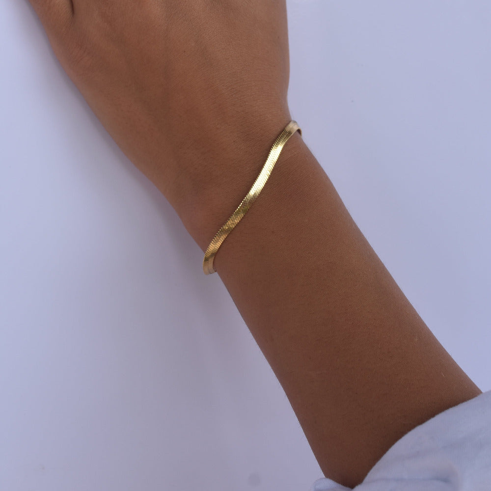 Sleek Snake Chain Bracelet
