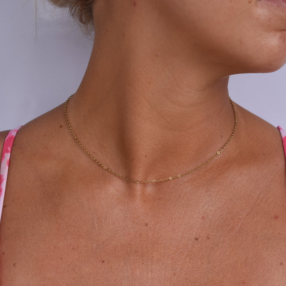 Minimalist Gold Stainless Steel Necklace