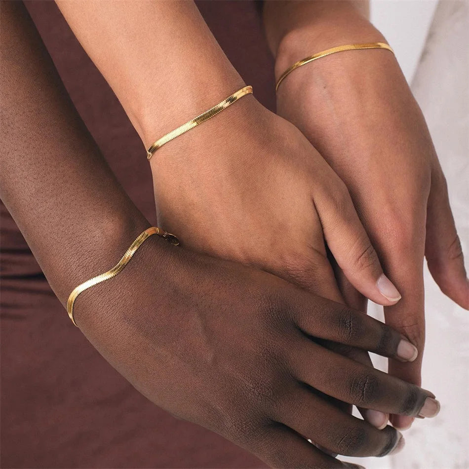 Sleek Snake Chain Bracelet