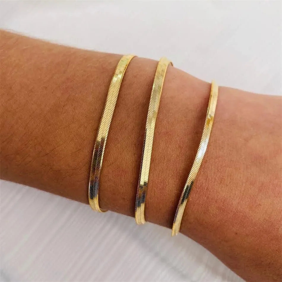 Sleek Snake Chain Bracelet