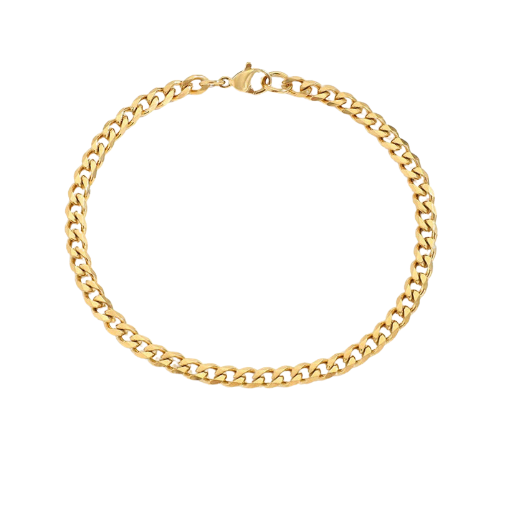 Chunky Gold Curb Chain Bracelet