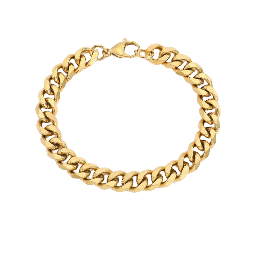 Chunky Gold Curb Chain Bracelet
