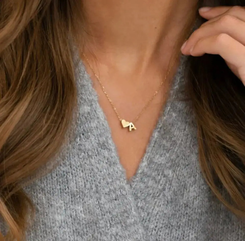 Heart Letter Necklace