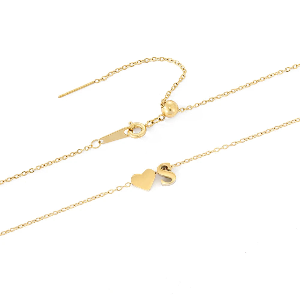 Heart Letter Necklace