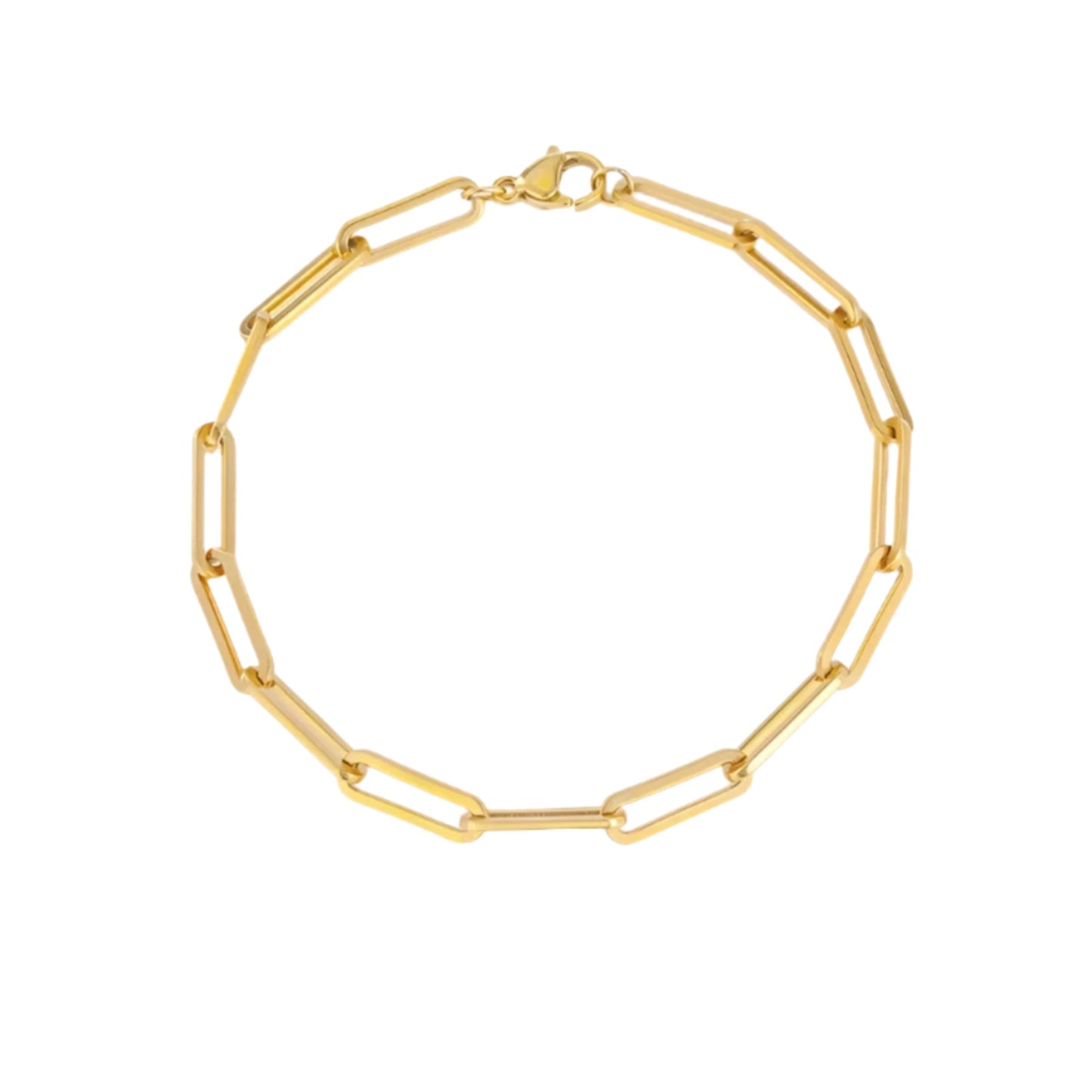 Minimalist Paperclip Chain Bracelet