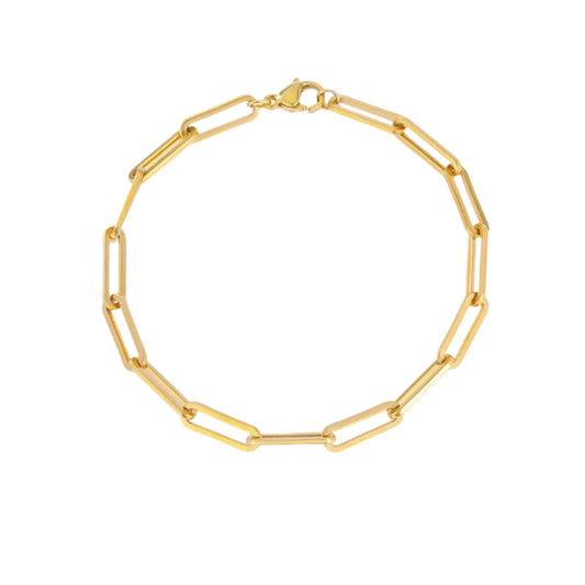 Minimalist Paperclip Chain Bracelet